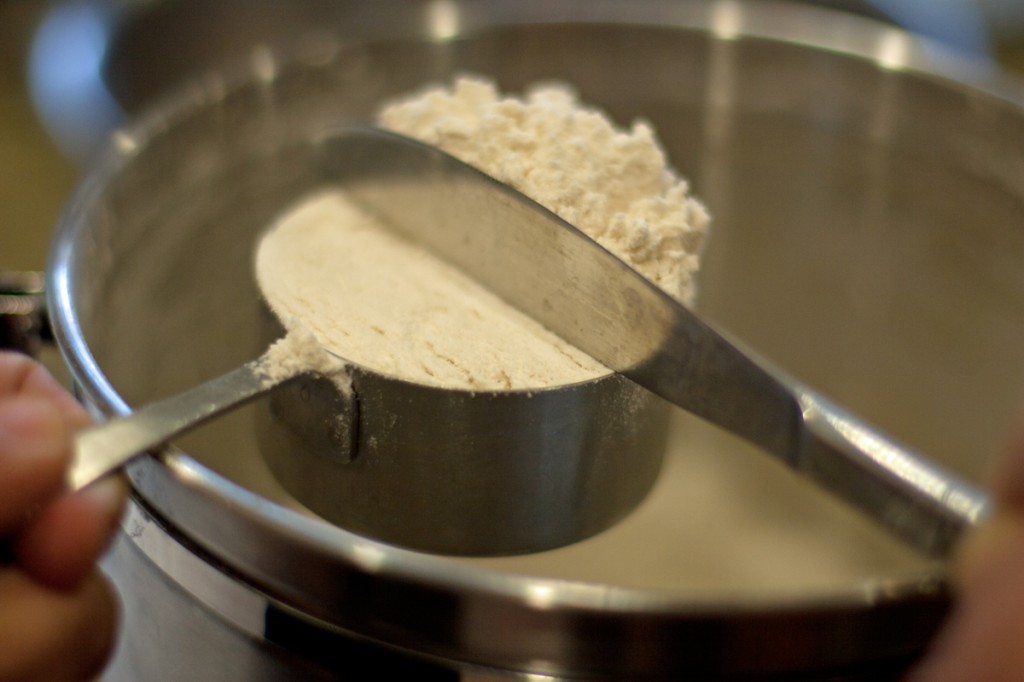 Gluten-Free Flour Measuring