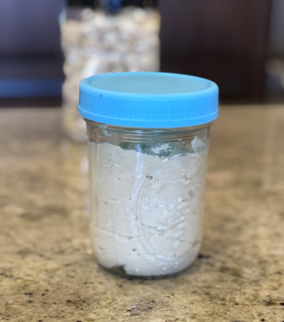 cashew cheese mason jar