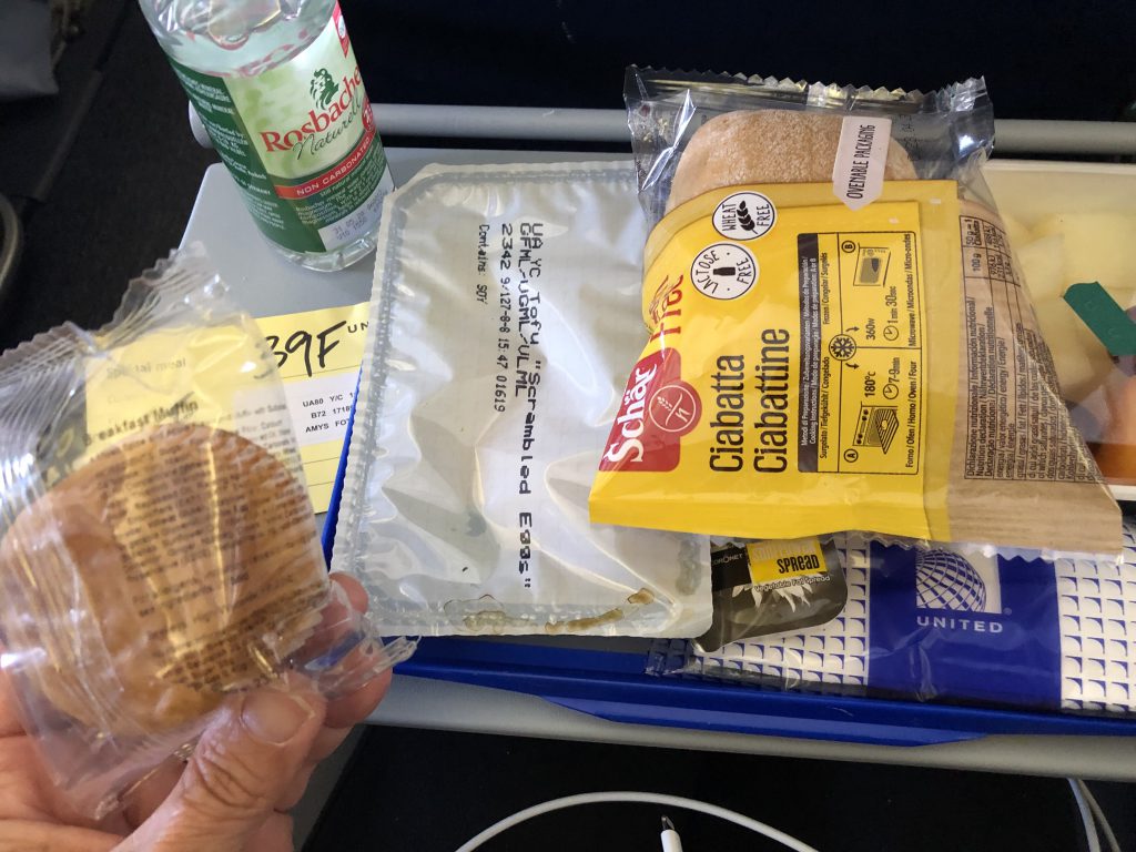 gluten free airplane food