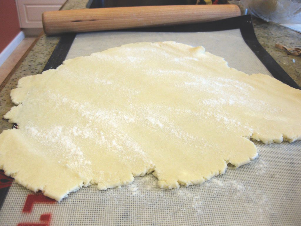 gluten free pie crust rolled out