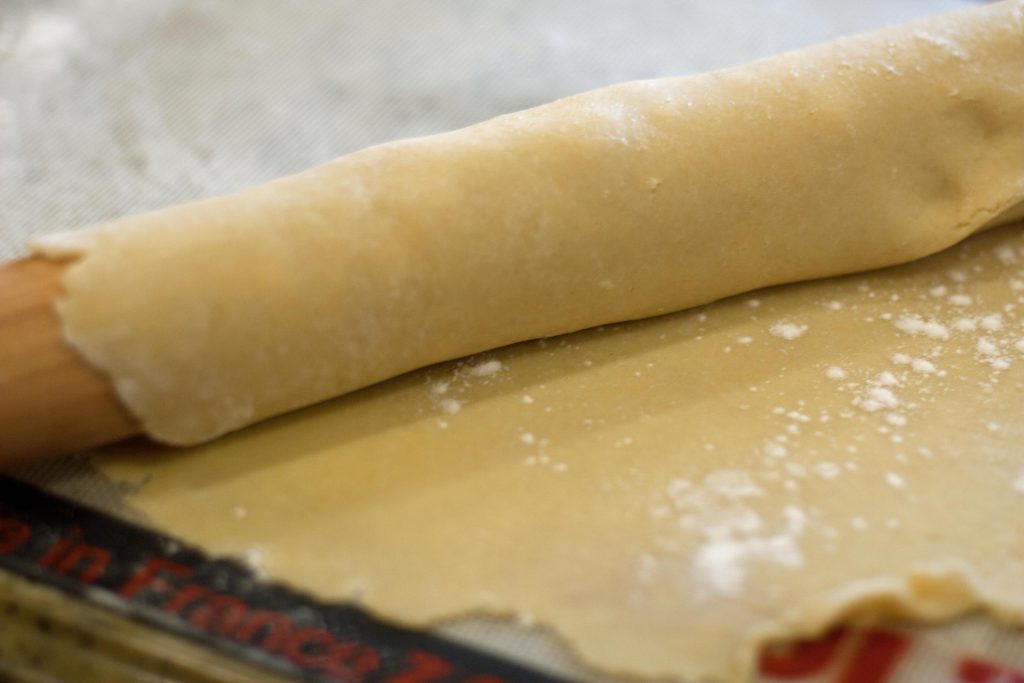 gluten free pie crust rolled out